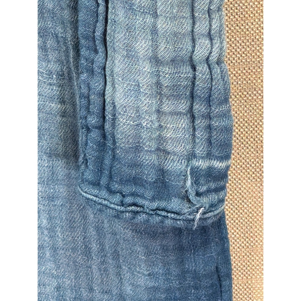 Cloth & Stone Athropologie Chambray Cold Shoulder Double Gauze Cotton XS - Picture 4 of 6